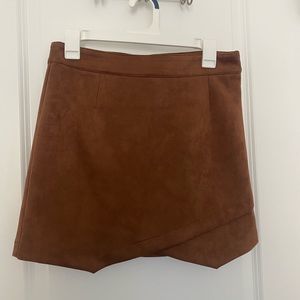 Steve Madden faux suede mini skirt, size 8